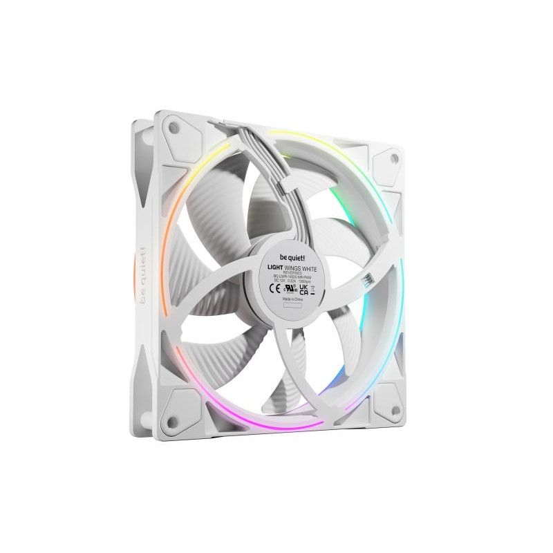 be quiet! Light Wings 140 mm PWM Reverse White | Ventilateur PC ARGB reverse blanc · Ventilateur Boitier · Informat System... (image 4)