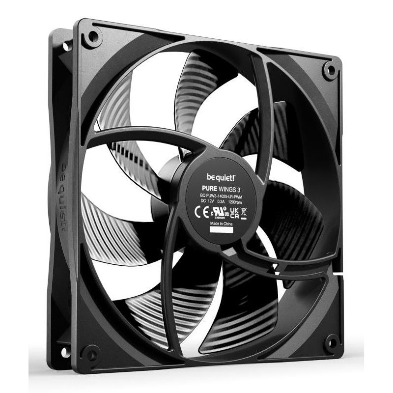 be quiet! Pure Wings 3 140 mm | Ventilateur PC silencieux | Pack de 3 · Ventilateur Boitier · Informat Systems Strasbourg