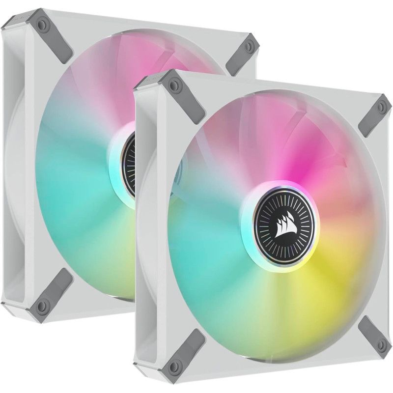 CORSAIR ML140 RGB ELITE BLANC 140mm Magnetic Levitation DUAL PACK abîmé · Ventilateur Boîtier · Informat Systems Strasbourg