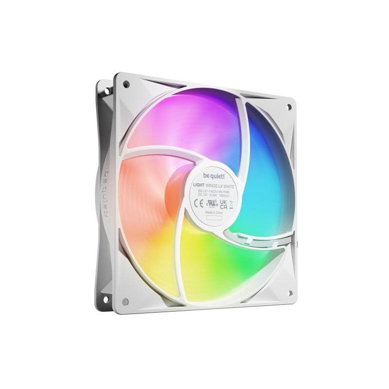 be quiet! Light Wings LX 140 mm PWM | Ventilateur PC ARGB White high-speed, Pack de 3 · Ventilateur Boitier · Informat Sys... (image 4)
