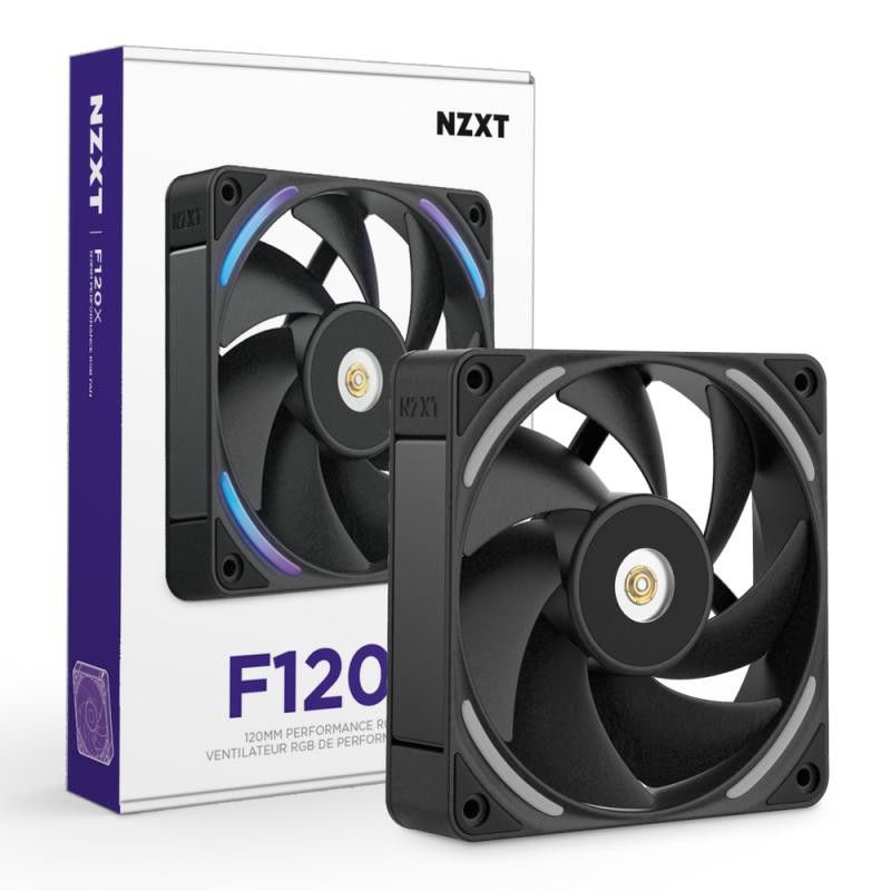 NZXT F120X Boitier PC Ventilateur 12 cm Noir 1 pièce(s) · Ventilateur Boitier · Informat Systems Strasbourg (image 2)