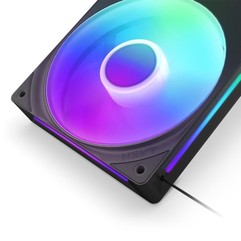 NZXT RF-U28HF-B1 système de refroidissement d?ordinateur Boitier PC Ventilateur Noir 1 pièce(s) · Ventilateur Boitier · In... (image 4)