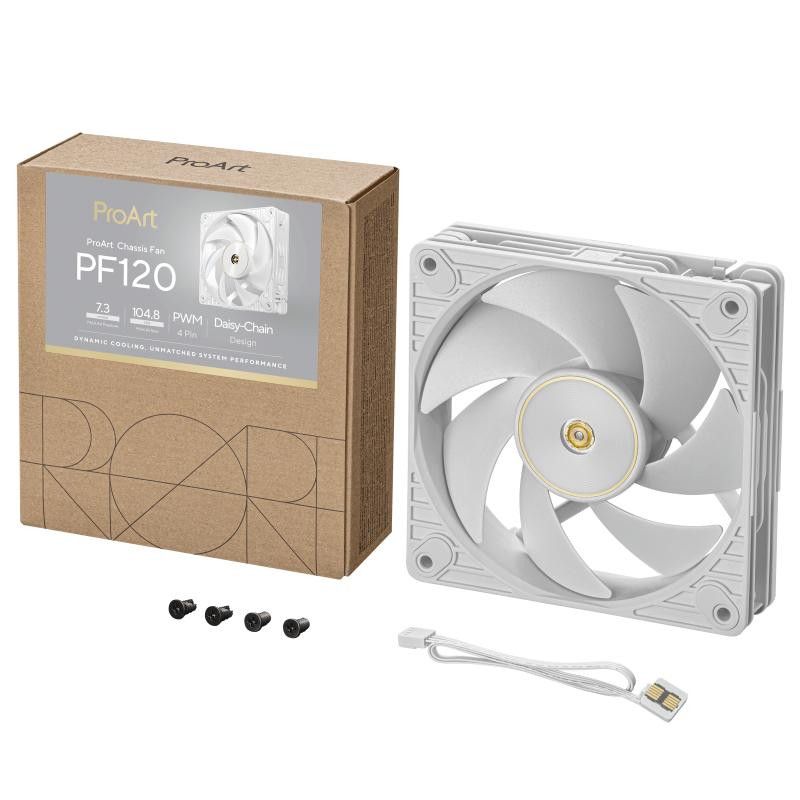 ASUS ProArt PF120 Fan PWM White Boitier PC Ventilateur 12 cm Blanc 1 pièce(s) · Ventilateur Boitier · Informat Systems Str... (image 14)