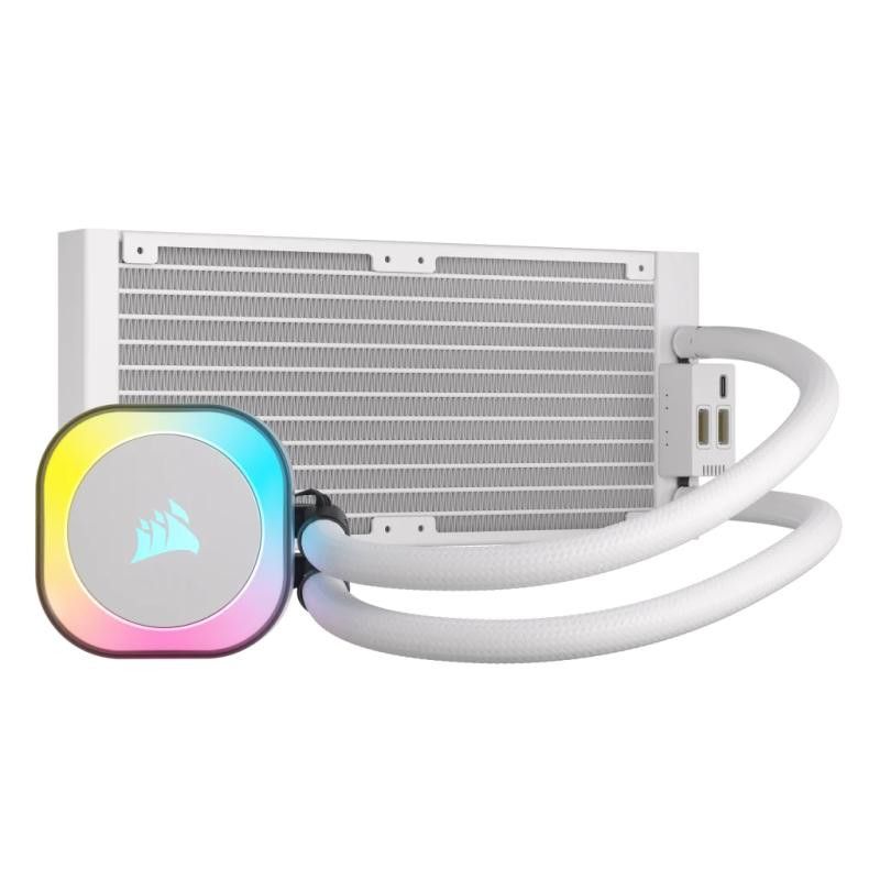 Corsair H100I Processeur Refroidisseur hybride 12 cm Blanc · Refroidissement PC · Informat Systems Strasbourg (image 2)