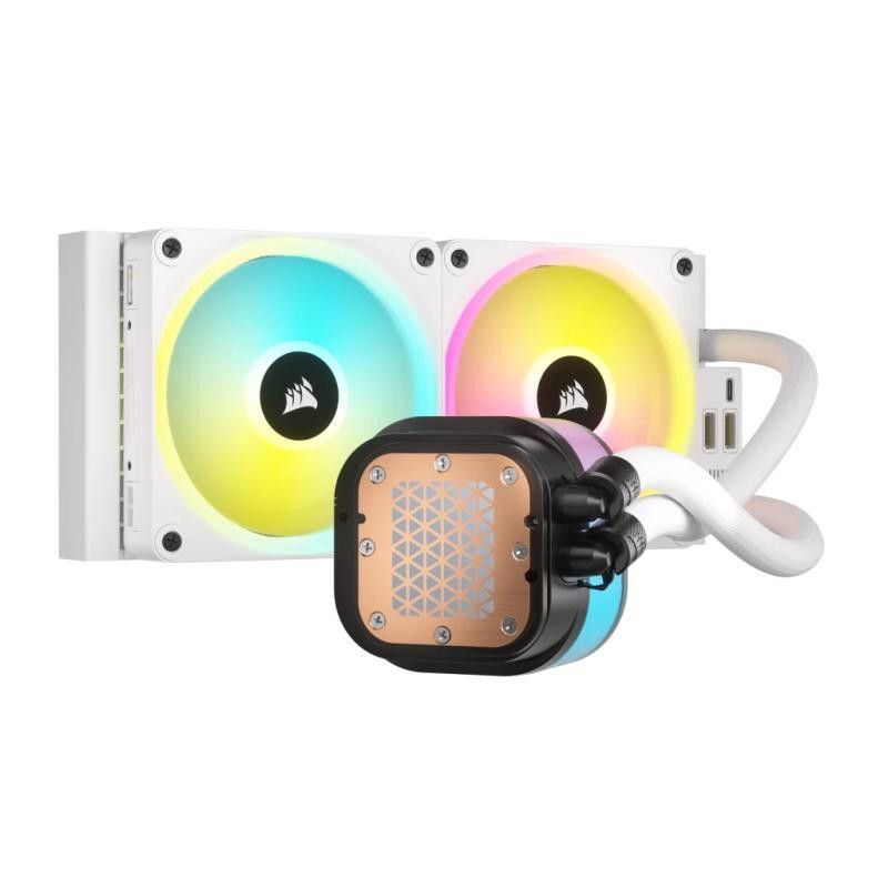 Corsair H100I Processeur Refroidisseur hybride 12 cm Blanc · Refroidissement PC · Informat Systems Strasbourg (image 6)