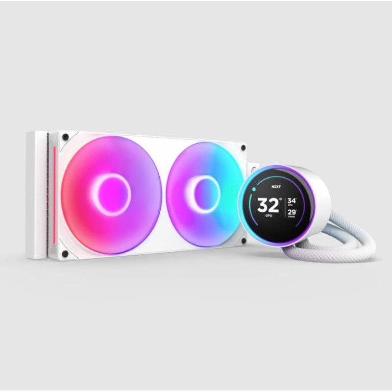 NZXT Kraken Elite 280 RGB Processeur Refroidisseur de liquide tout-en-un 14 cm Blanc 1 pièce(s) · Watercooling · Informat ...