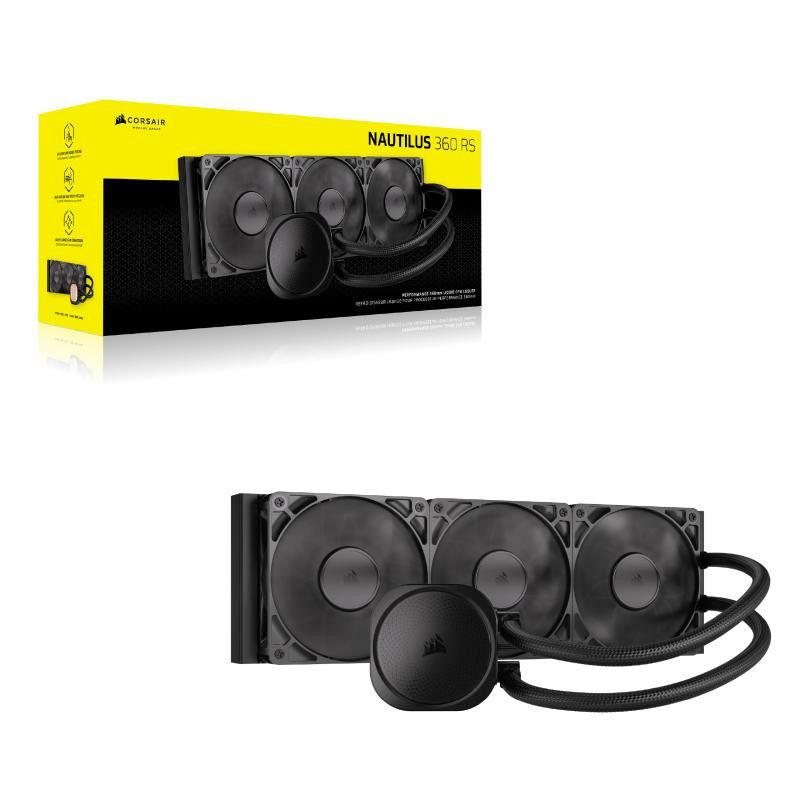 Corsair Nautilus 360 RS Carte-mère Refroidisseur de liquide tout-en-un Noir · Watercooling · Informat Systems Strasbourg (image 2)