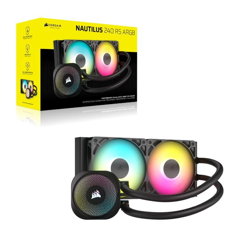 Corsair Nautilus 240 RS ARGB Liquid Processeur Refroidisseur de liquide tout-en-un Noir 1 pièce(s) · Watercooling · Inform... (image 2)