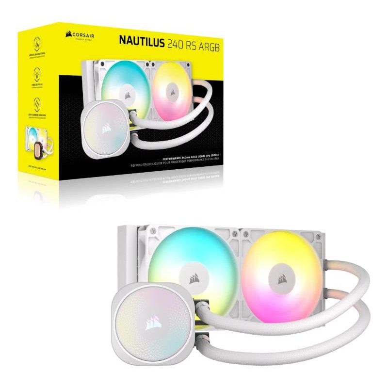 Corsair Nautilus 240 RS ARGB Liquid Processeur Refroidisseur de liquide tout-en-un Blanc 1 pièce(s) · Watercooling · Infor... (image 11)