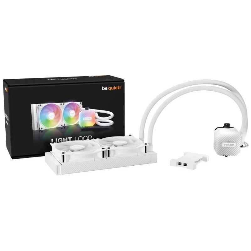be quiet! Light Loop 240 mm White | Système de refroidissement liquide tout-en-un, 240 mm, blanc, socket Intel et AMD, ARG... (image 4)