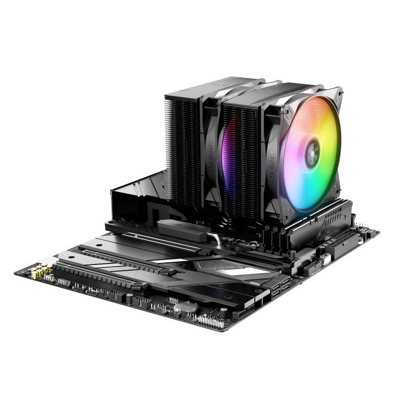 be quiet! PURE ROCK PRO 3 Black| Ventirad double tour, socket Intel et AMD, finition noire, ARGB · Aircooling · Informat S... (image 4)