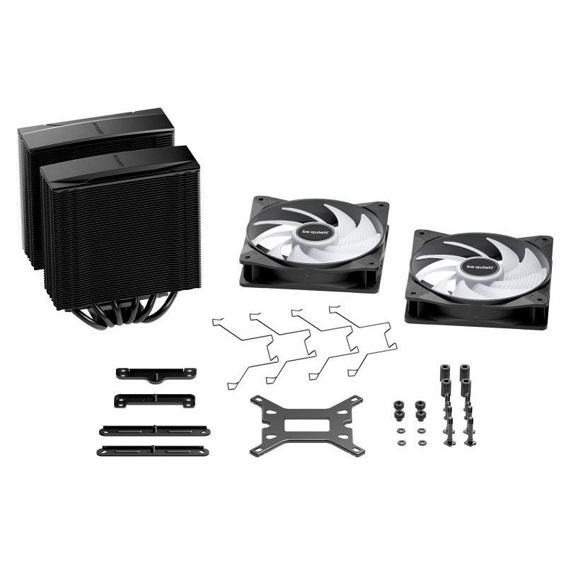 be quiet! PURE ROCK PRO 3 Black| Ventirad double tour, socket Intel et AMD, finition noire, ARGB · Aircooling · Informat S... (image 6)