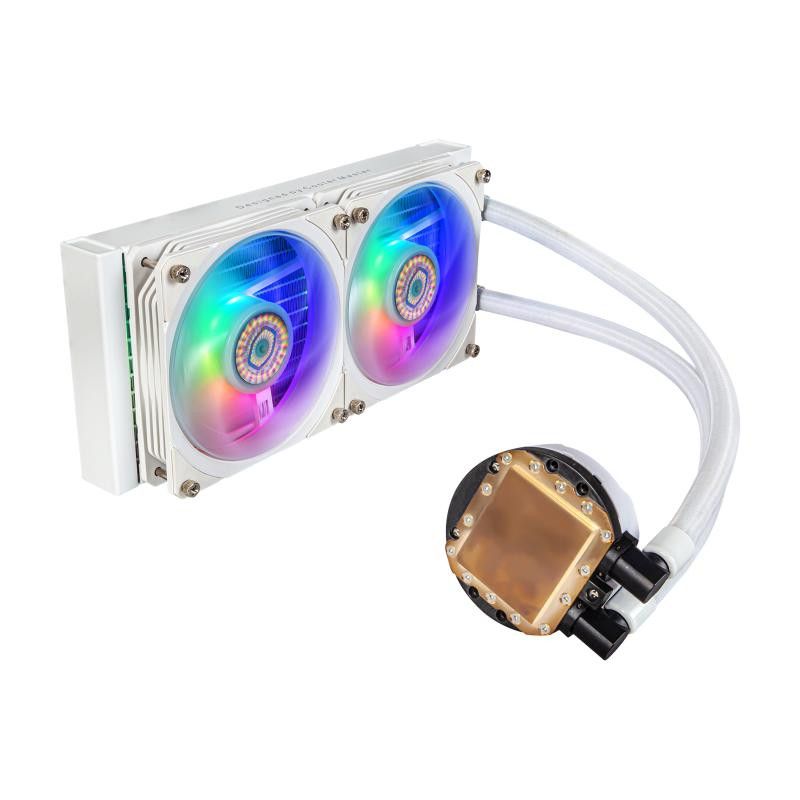 Cooler Master MasterLiquid PL240 Flux White Edition Boitier PC Kit de refroidissement du liquide 12 cm Blanc · Watercoolin...