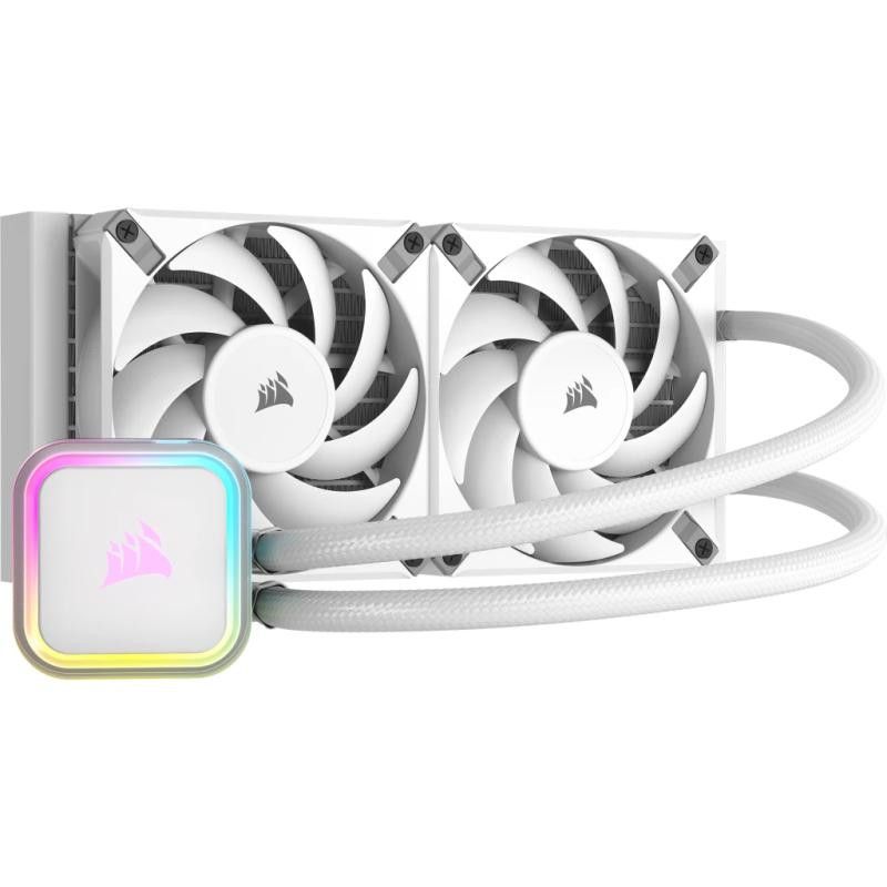 Corsair H100I Elite Processeur Refroidisseur de liquide tout-en-un 12 cm Blanc 1 pièce(s) · Watercooling · Informat System...