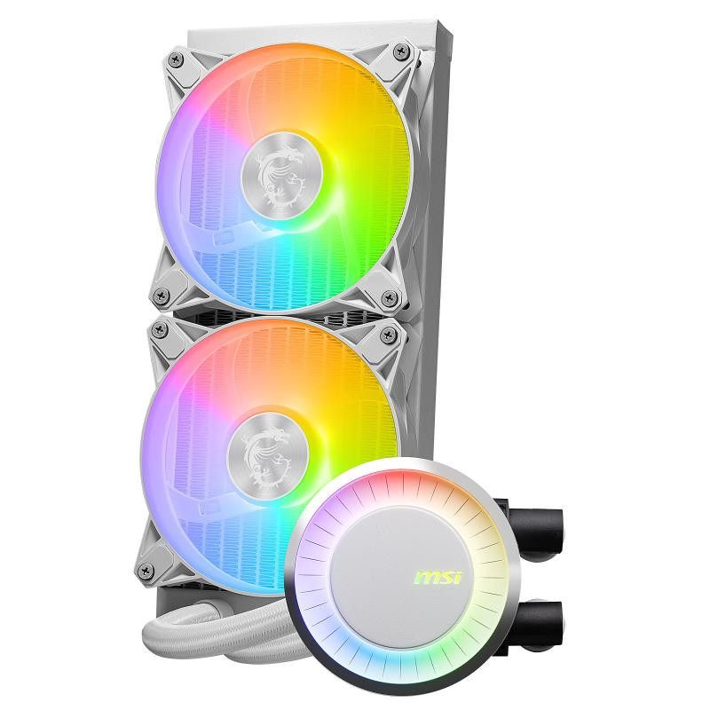 MSI MAG Coreliquid E240 WHITE Carte-mère, Processeur Kit de refroidissement du liquide 12 cm Blanc · Watercooling · Inform... (image 2)