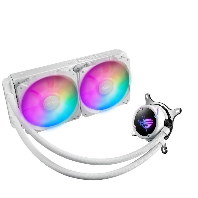 ASUS ROG STRIX LC II 240 ARGB White Edition Processeur Refroidisseur de liquide tout-en-un 12 cm Blanc 1 pièce(s) · Waterc...