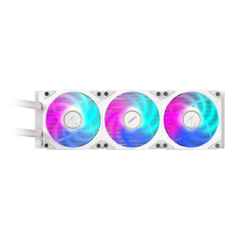 GIGABYTE AORUS WATERFORCE X II 360 ICE Refroidisseur liquide pour processeur AIO - 3x ventilateurs ARGB de 120 mm, écran L... (image 4)