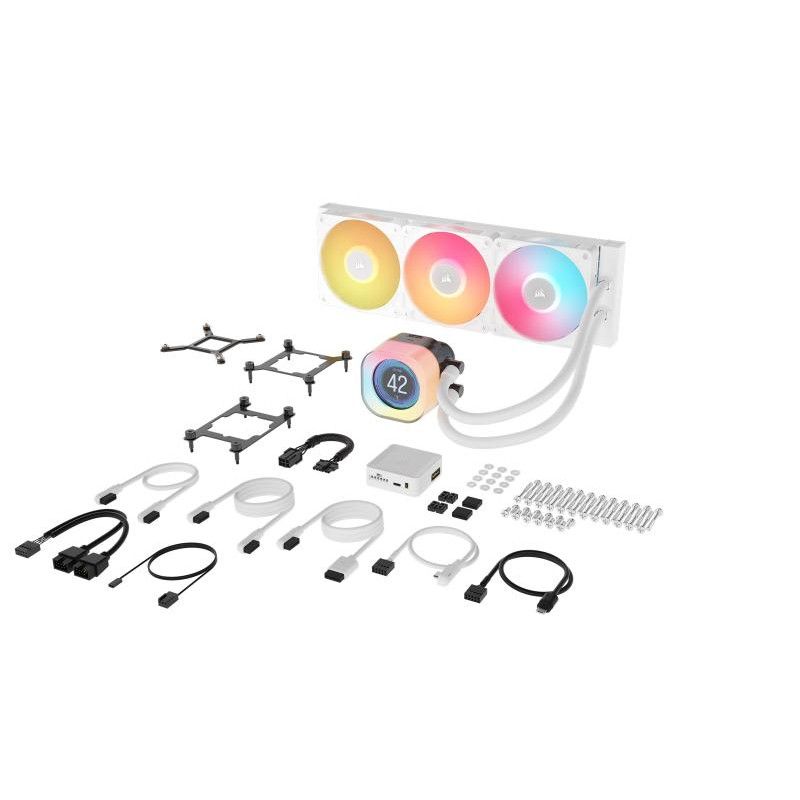 Corsair iCUE LINK TITAN 360 RX LCD Processeur Refroidisseur de liquide tout-en-un 12 cm Blanc 1 pièce(s) · Watercooling · ... (image 4)