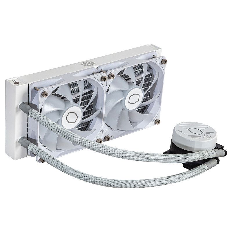 Cooler Master MasterLiquid 240 Core II White Processeur Kit de refroidissement du liquide 12 cm Blanc · Watercooling · Inf...
