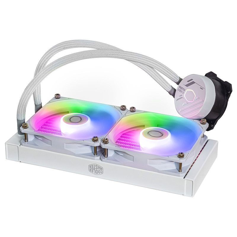 Cooler Master MasterLiquid 240 Core II White Processeur Kit de refroidissement du liquide 12 cm Blanc · Watercooling · Inf... (image 2)