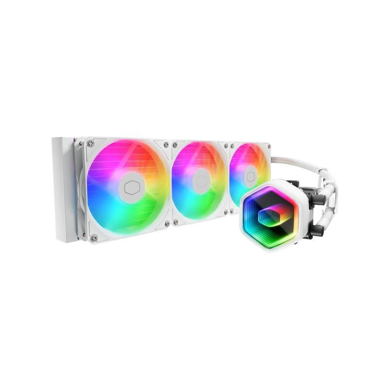 Cooler Master MasterLiquid 360 Core II White Processeur Kit de refroidissement du liquide 12 cm Blanc 1 pièce(s) · Waterco... (image 2)
