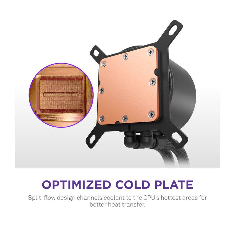 NZXT Kraken Plus 240 Processeur Refroidisseur de liquide tout-en-un 12 cm Noir · Watercooling · Informat Systems Strasbourg (image 9)