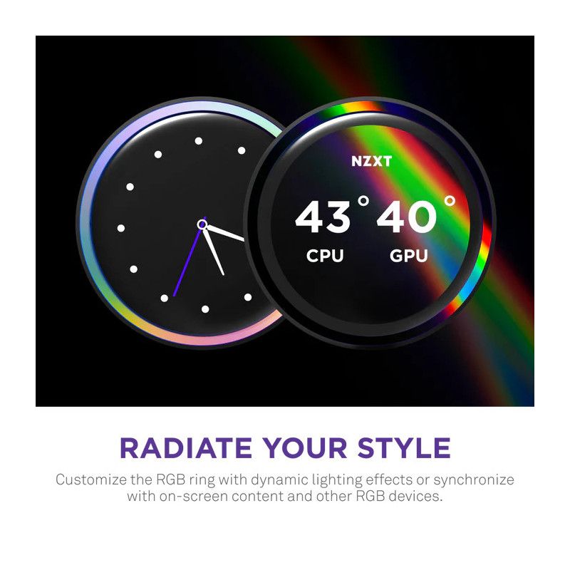 NZXT Kraken Elite 420 RGB Processeur Refroidisseur de liquide tout-en-un 14 cm Blanc 1 pièce(s) · Watercooling · Informat ... (image 5)