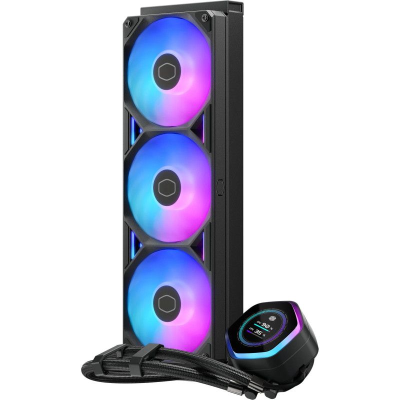 Cooler Master MasterLiquid Atmos II 360 LCD Black Processeur Kit de refroidissement du liquide 12 cm Noir 1 pièce(s) · Wat...