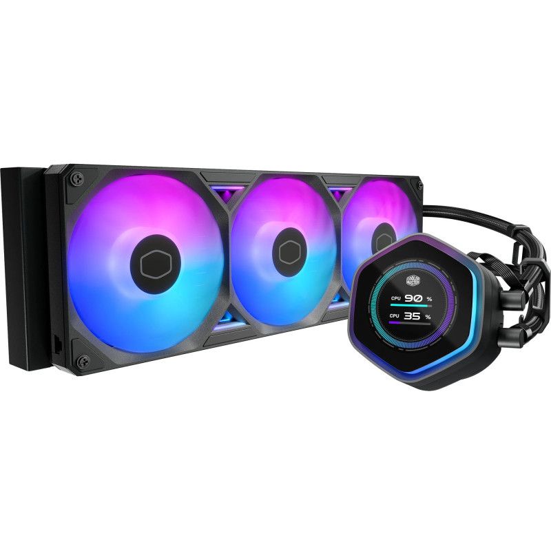 Cooler Master MasterLiquid Atmos II 360 LCD Black Processeur Kit de refroidissement du liquide 12 cm Noir 1 pièce(s) · Wat... (image 2)