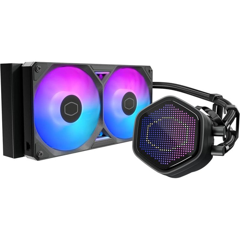 Cooler Master MasterLiquid Atmos II 240 Pixel LED Black Processeur Kit de refroidissement du liquide 12 cm Noir 1 pièce(s)...