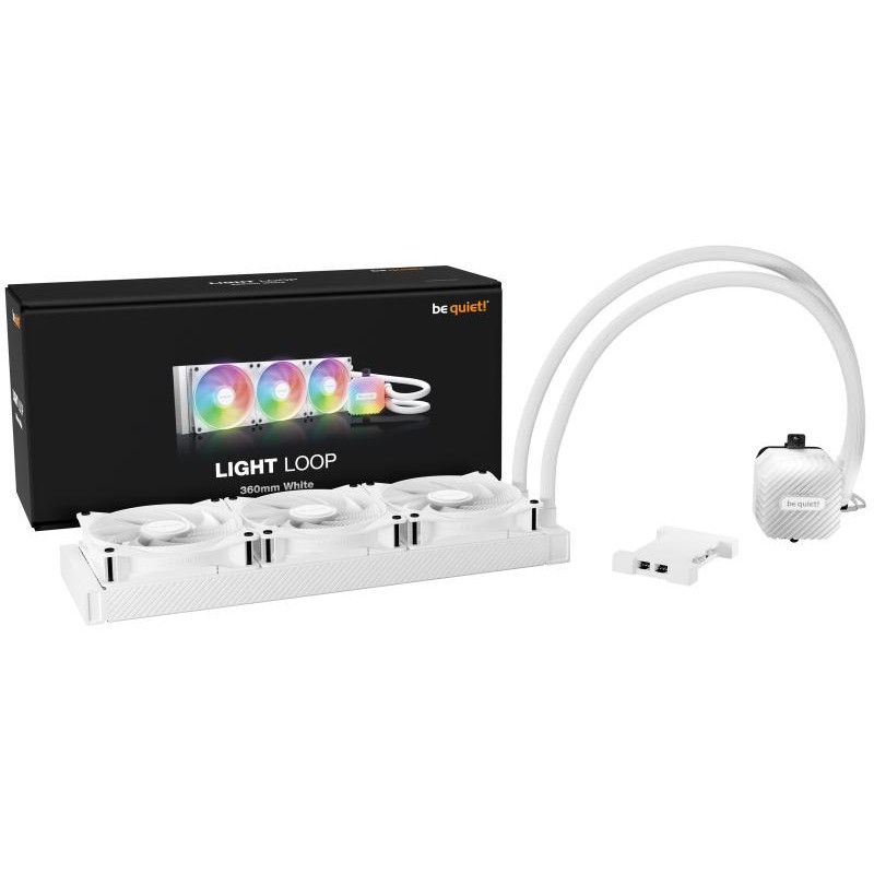 be quiet! Light Loop 360 mm White | Système de refroidissement liquide tout-en-un, 360 mm, blanc, socket Intel et AMD, ARG... (image 4)
