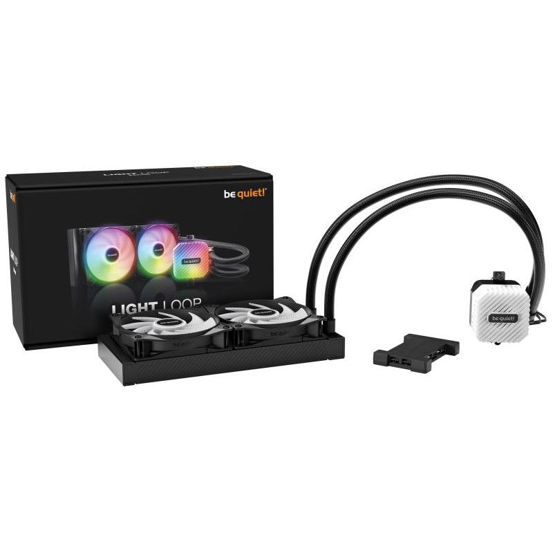 be quiet! Light Loop 240 mm | Système de refroidissement liquide tout-en-un, 240 mm, noir, socket Intel et AMD, ARGB · Wat... (image 4)