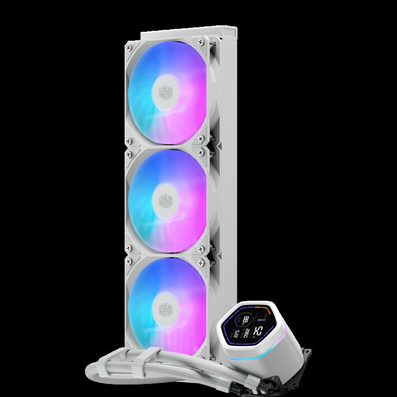 Cooler Master MasterLiquid Core Nex Digital Processeur Kit de refroidissement du liquide 12 cm Blanc · Watercooling · Info...