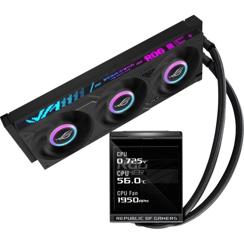 ASUS ROG Strix LC IV 360 ARGB LCD Processeur Kit de refroidissement du liquide 12 cm Noir · Watercooling · Informat System...