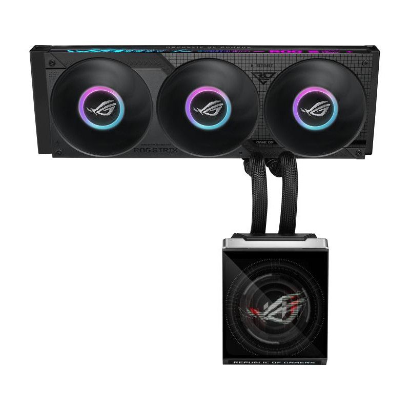 ASUS ROG Strix SLC IV 360 ARGB LCD Processeur Kit de refroidissement du liquide 12 cm Noir 1 pièce(s) · Watercooling · Inf...