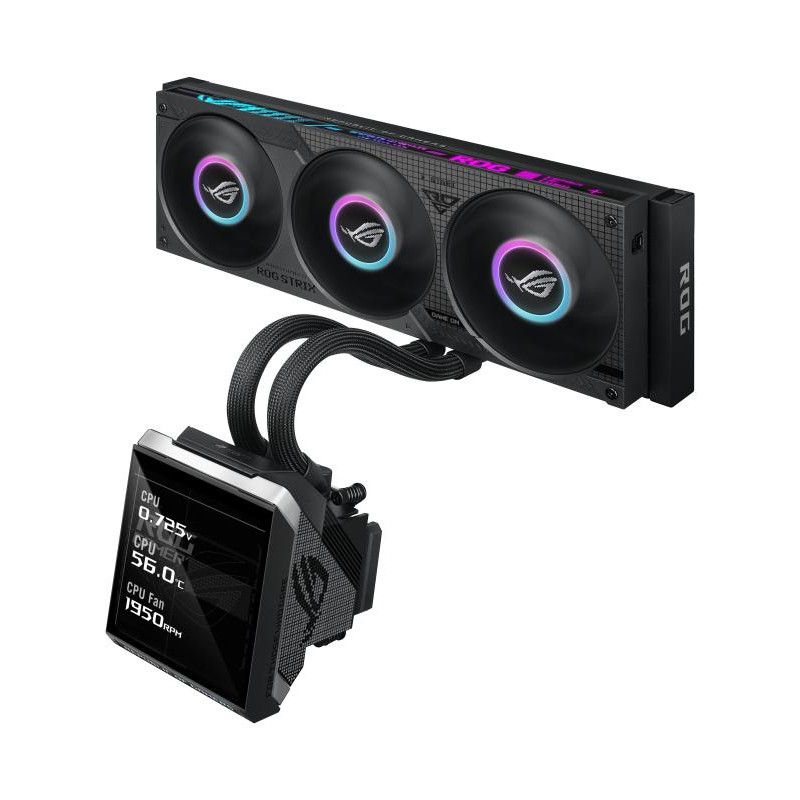 ASUS ROG Strix SLC IV 360 ARGB LCD Processeur Kit de refroidissement du liquide 12 cm Noir 1 pièce(s) · Watercooling · Inf... (image 3)