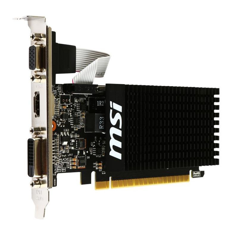 MSI GT 710 2GD3H LP carte graphique NVIDIA GeForce GT 710 2 Go GDDR3 · Cartes graphiques · Informat Systems Strasbourg