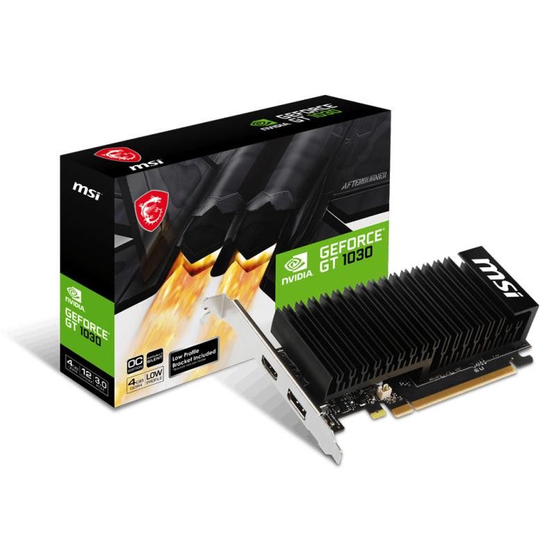 MSI GeForce GT 1030 4GHD4 LP OC NVIDIA 4 Go GDDR4 · Cartes graphiques · Informat Systems Strasbourg