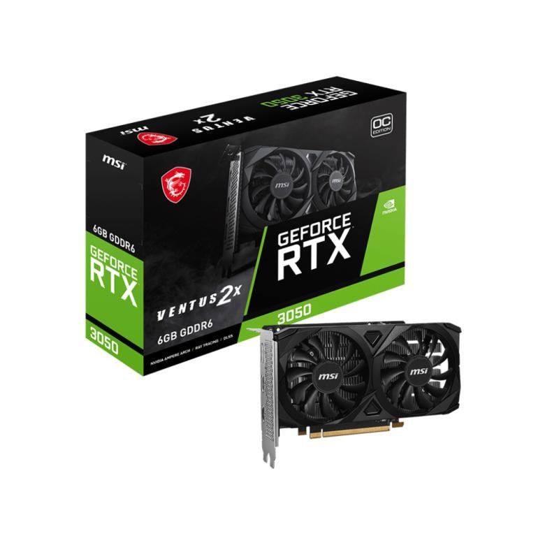 MSI VENTUS GeForce RTX 3050 2X E 6G OC NVIDIA 6 Go GDDR6 · Cartes graphiques · Informat Systems Strasbourg