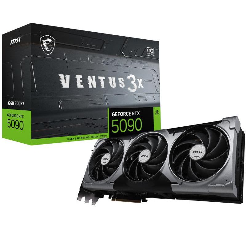 MSI VENTUS GEFORCE RTX 5090 32G 3X OC carte graphique NVIDIA 32 Go GDDR7 · Cartes graphiques · Informat Systems Strasbourg