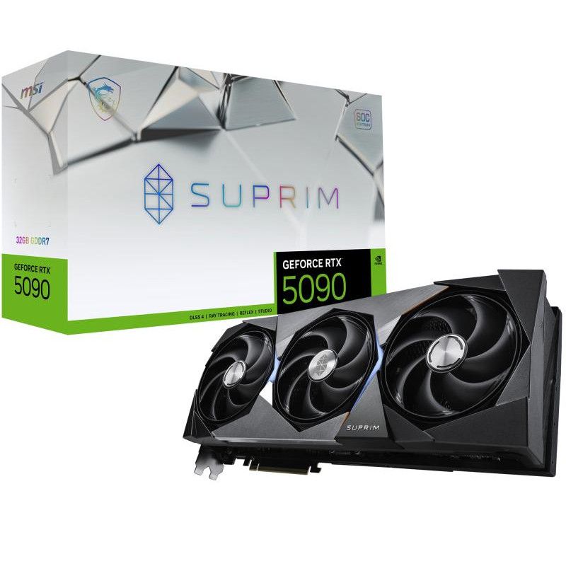 MSI SUPRIM GEFORCE RTX 5090 32G SOC carte graphique NVIDIA 32 Go GDDR7 · Cartes graphiques · Informat Systems Strasbourg
