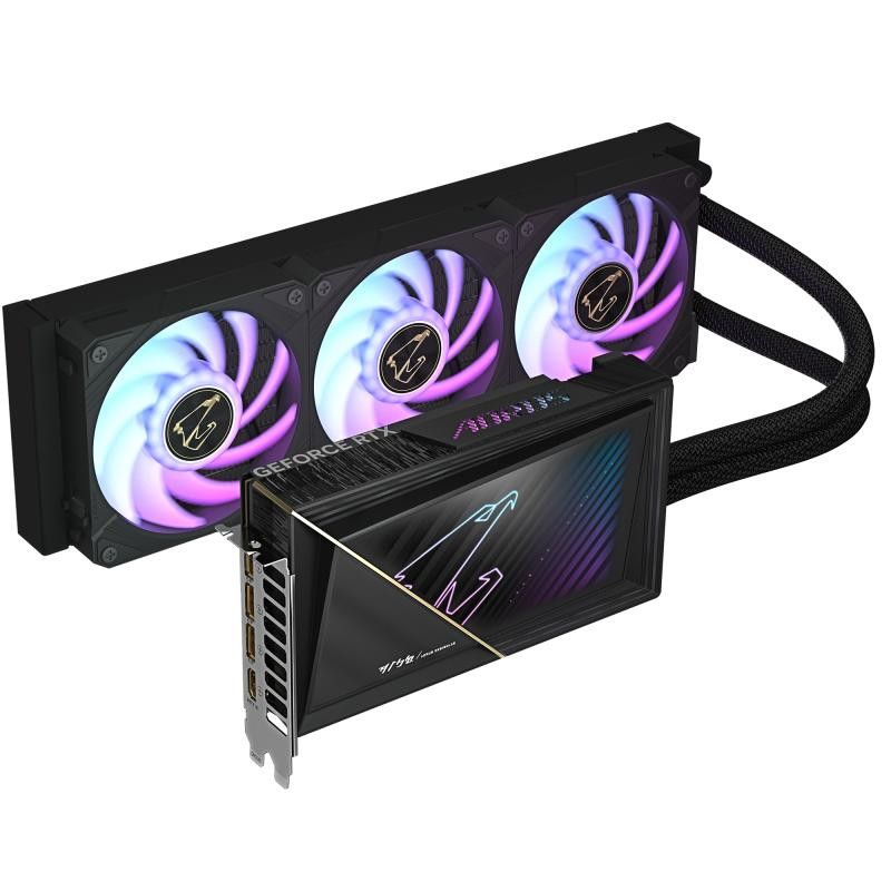 GIGABYTE AORUS GeForce RTX 5080 XTREME WATERFORCE 16G Carte Graphique - 16 Go GDDR7, 256 bits, PCI-E 5.0, 2805MHz Core Clo... (image 2)