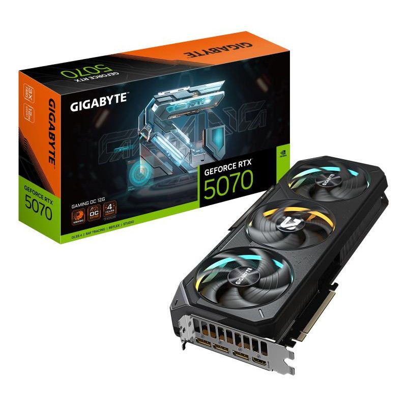 GIGABYTE GeForce RTX 5070 GAMING OC 12G Carte Graphique - 12 Go GDDR7, 192 bits, PCI-E 5.0, 2625 MHz Core Clock, 3 x DP 2....
