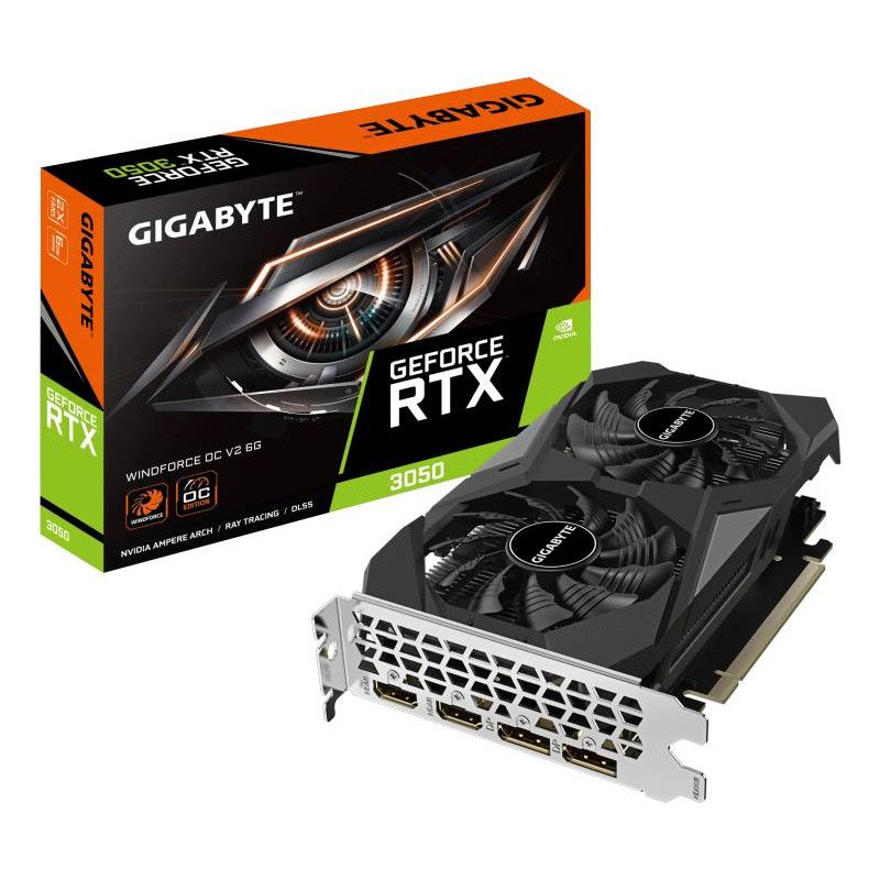 GIGABYTE GeForce RTX 3050 WINDFORCE OC V2 6G NVIDIA 6 Go GDDR6 · Cartes graphiques · Informat Systems Strasbourg