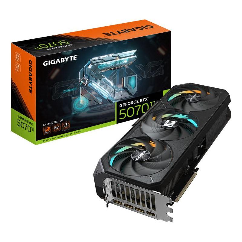 GIGABYTE GeForce RTX 5070 Ti GAMING OC 16G Carte Graphique - 16 Go GDDR7, 256 bits, PCI-E 5.0, 2588 MHz Core Clock, 3 x DP...