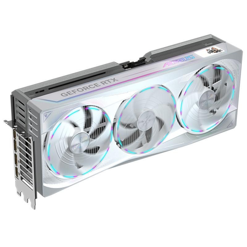 GIGABYTE AORUS GeForce RTX 5090 MASTER ICE 32G Carte Graphique - 32 Go GDDR7, 512 bits, PCI-E 5.0, 2655MHz Fréquence du C?... (image 5)