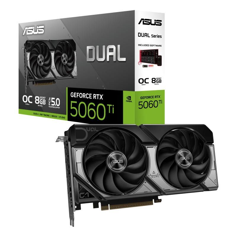 ASUS Dual -RTX5060TI-O8G NVIDIA GeForce RTX 5060 Ti 8 Go GDDR7 · Cartes graphiques · Informat Systems Strasbourg (image 3)