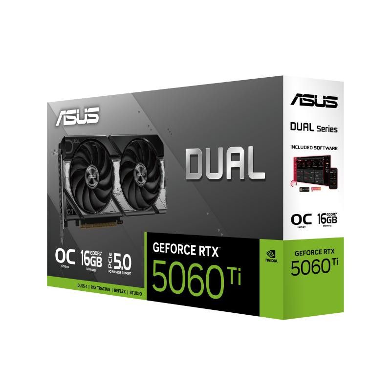 ASUS Dual -RTX5060TI-O16G NVIDIA GeForce RTX 5060 Ti 16 Go GDDR7 · Cartes graphiques · Informat Systems Strasbourg (image 14)