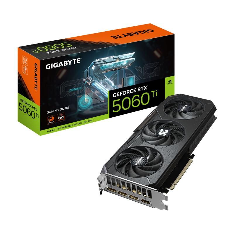 GIGABYTE GeForce RTX 5060 Ti GAMING OC 8G Carte Graphique ? 8 Go GDDR7, 128 bits, PCI-E 5.0, 2647 MHz Fréquence du process...