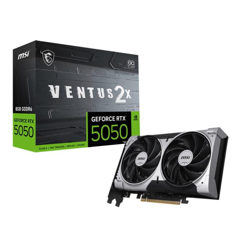 MSI GEFORCE RTX 5050 8G VENTUS 2X OC carte graphique NVIDIA 8 Go GDDR6 · Cartes graphiques · Informat Systems Strasbourg